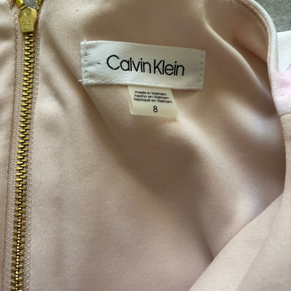 Calvin Klein Floral Bell Sleeve Dress Size 8 - Picture 7 of 13